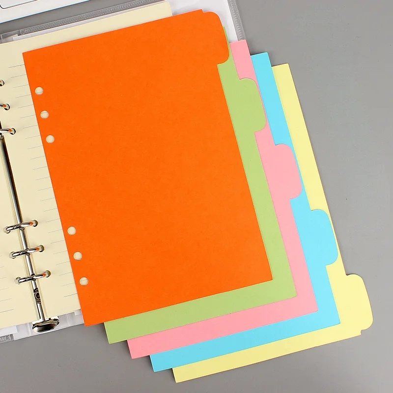 

Обложка для блокнота с 6 отверстиями, свободная Обложка в виде листа, аксессуар для блокнота, канцелярские принадлежности, школьные принадл...