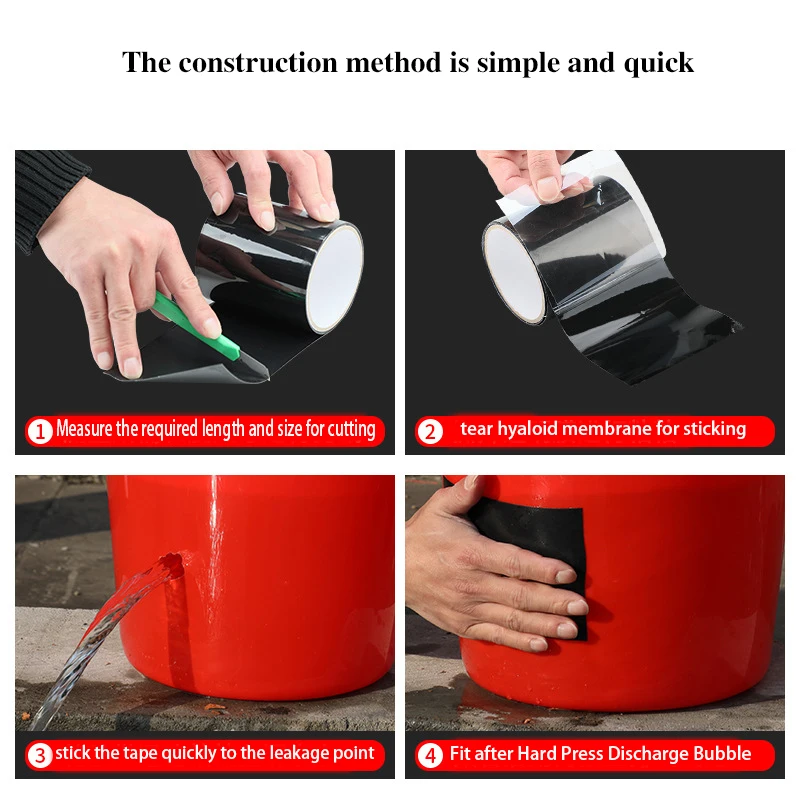 Сверхпрочная водонепроницаемая лента из волокна быстросъемная герметичная