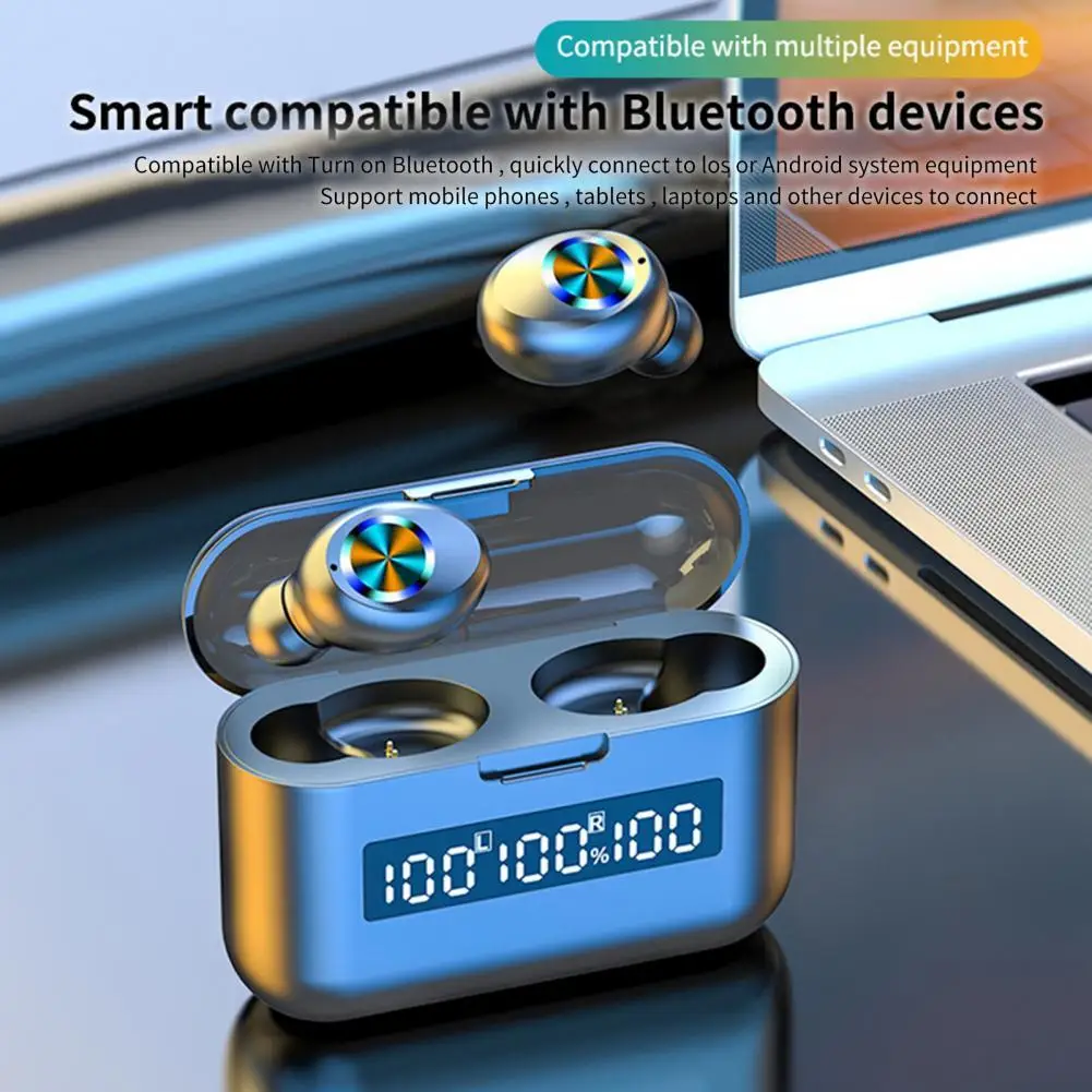 

2Pcs X35 Wireless Earphones Low Latency IPX4 Waterproof ABS BT5.0 Long Endurance Earbuds for Sports