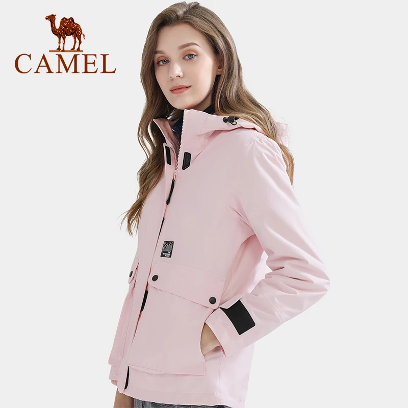 CAMEL куртка для улицы мужская и женская три в одном съемная из двух частей