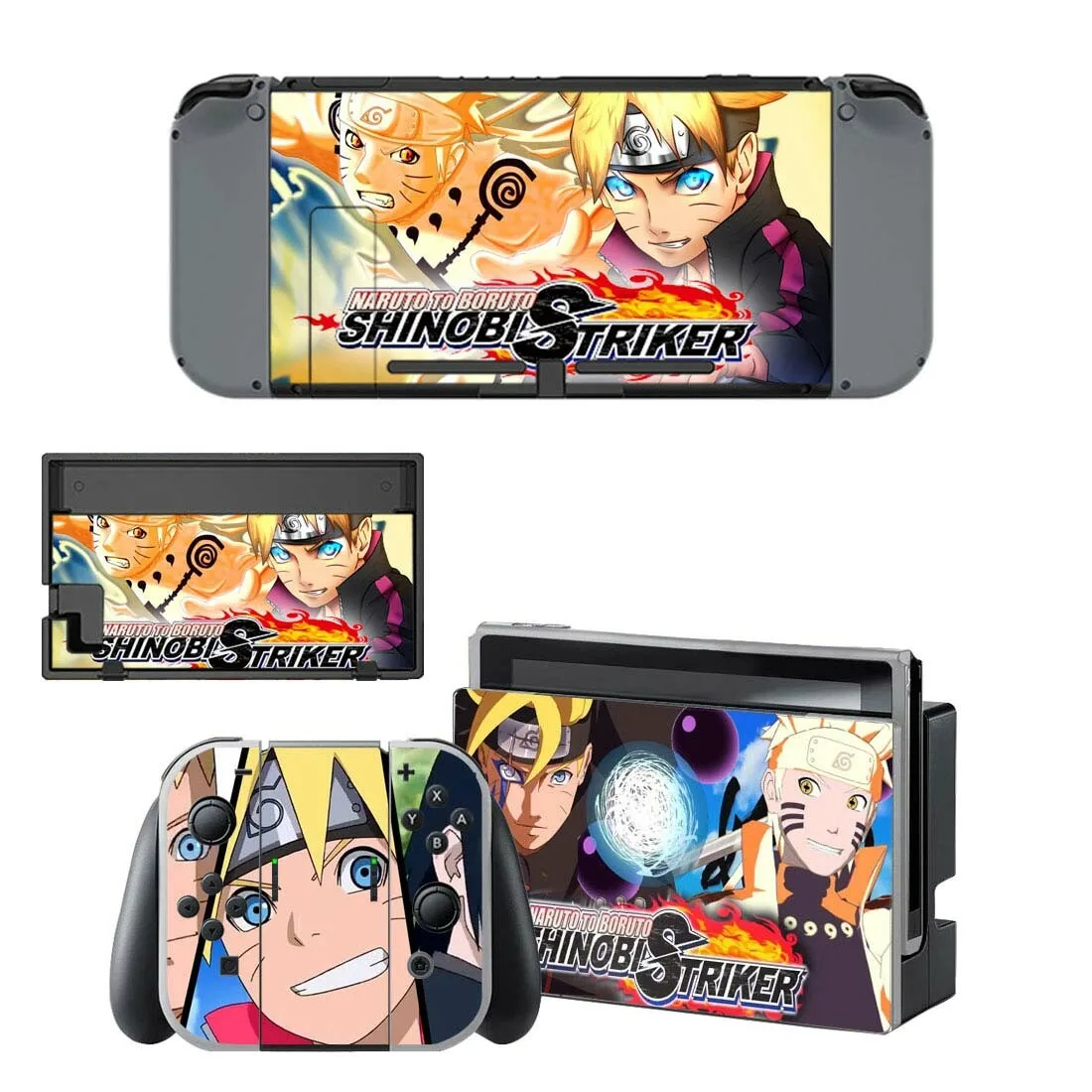 Наклейки для nintendo switch, аниме, Наруто, переключатель, наклейки для nintendo Switch, консоль Joy-con, контроллер, док-станция