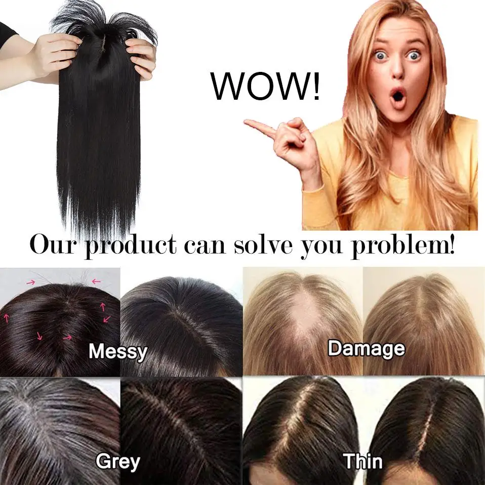 

Short Fashion Synthetic Bangs Hairpieces Wig Women Natural Hair Clips For Hair Extensions Top of the Head Reissue