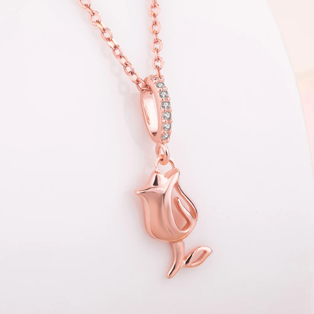 Простой Стиль 925 Серебряное ожерелье для девочек модное ювелирное изделие