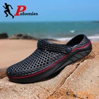 Сандалии PULOMIES быстросохнущие для мужчин и женщин, повседневные шлепанцы для сада или пляжа, мюли, летние тапки для ванной