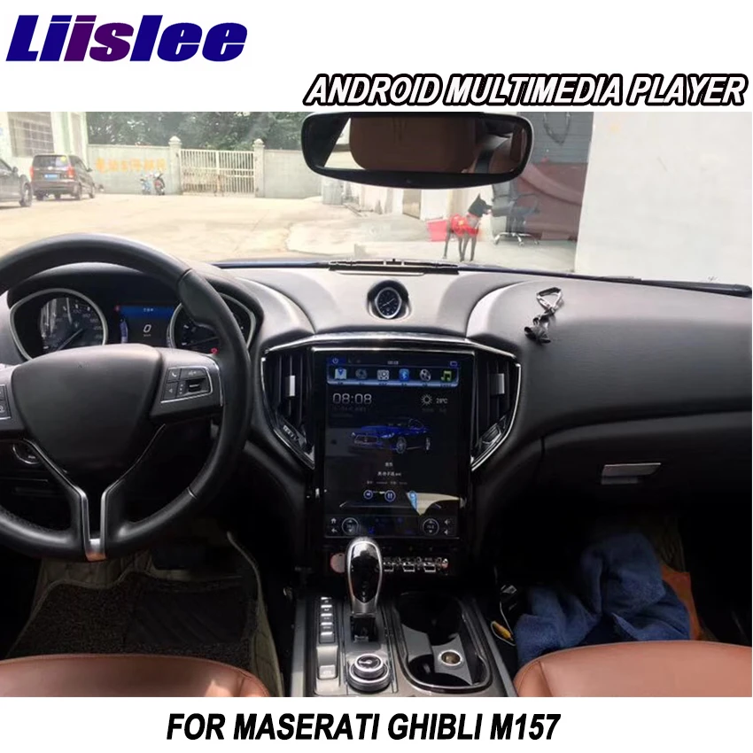 Liislee 2 din Android для Maserati Ghibli M157 2013 ~ 2018 автомобильный мультимедийный плеер GPS