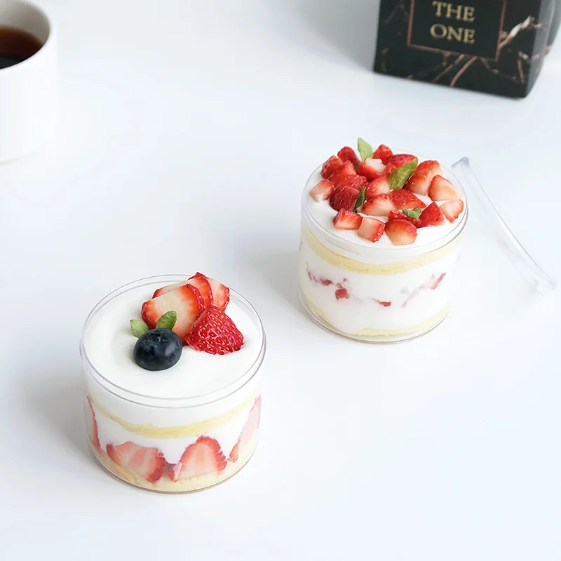10pcs High quality net red mousse dessert cups small cake transparent cheesecake ice cream pudding yogurt jar baking package box | Дом и сад