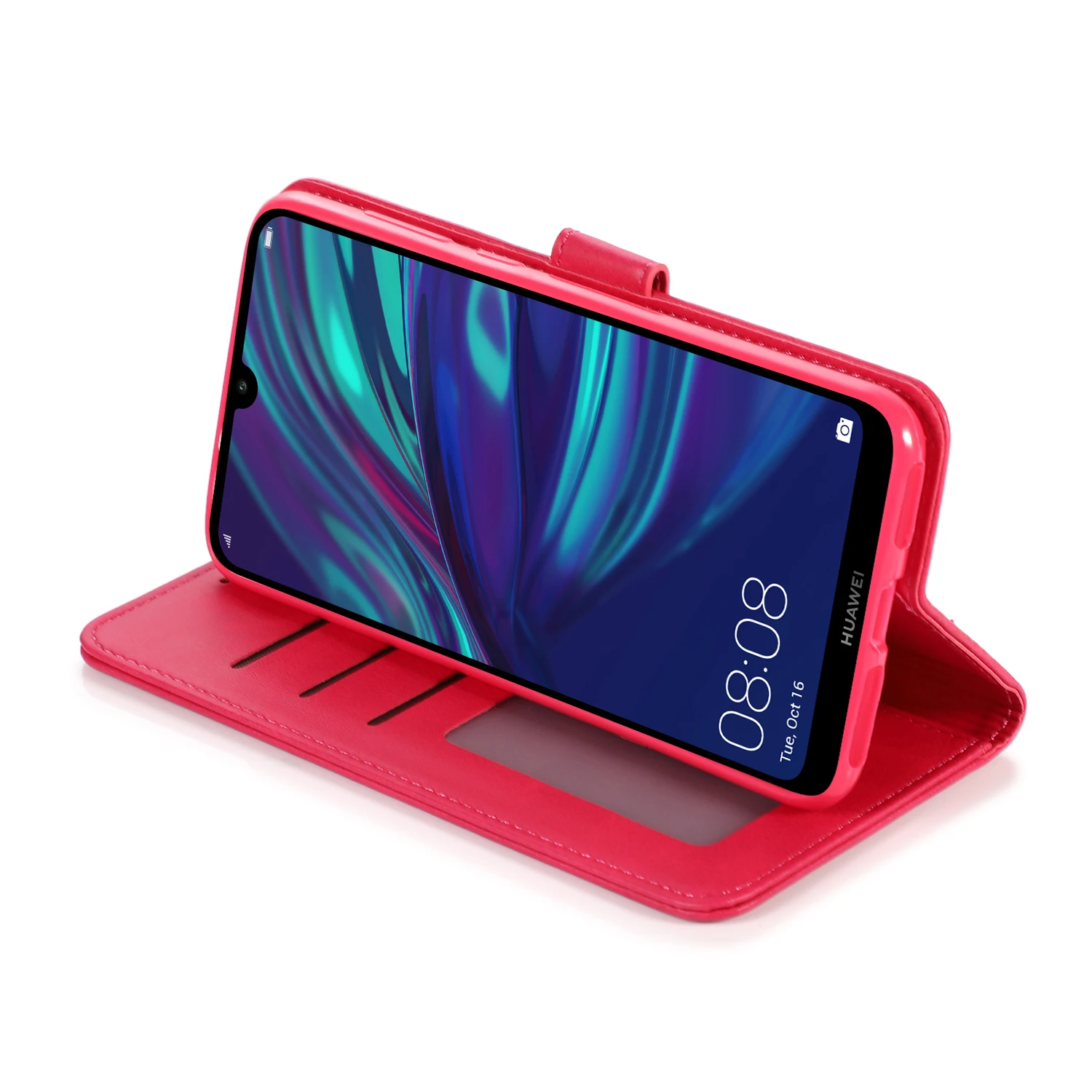 Кожаный флип-чехол-кошелек для Huawei Y7, Модный Роскошный чехол для телефона из искусственной кожи, силиконовый плотный чехол для Huawei