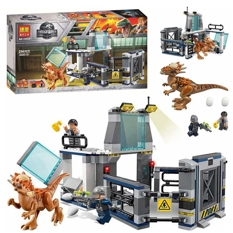234 шт. строительные блоки мир Юрского периода 2 Stygimoloch кирпичи 75927 indominus rex игрушки