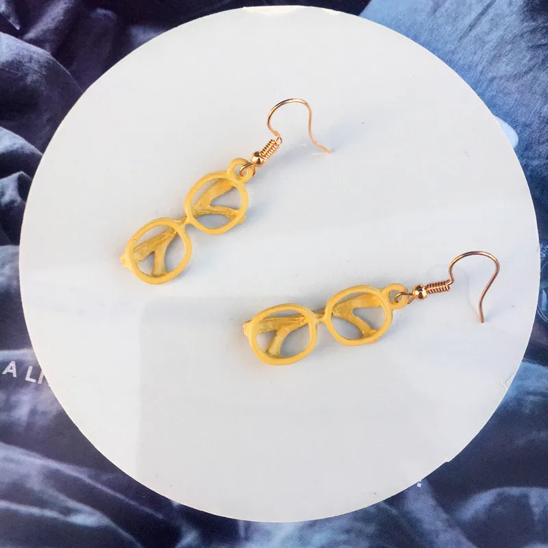 Модные креативные серьги капли в форме солнцезащитных очков