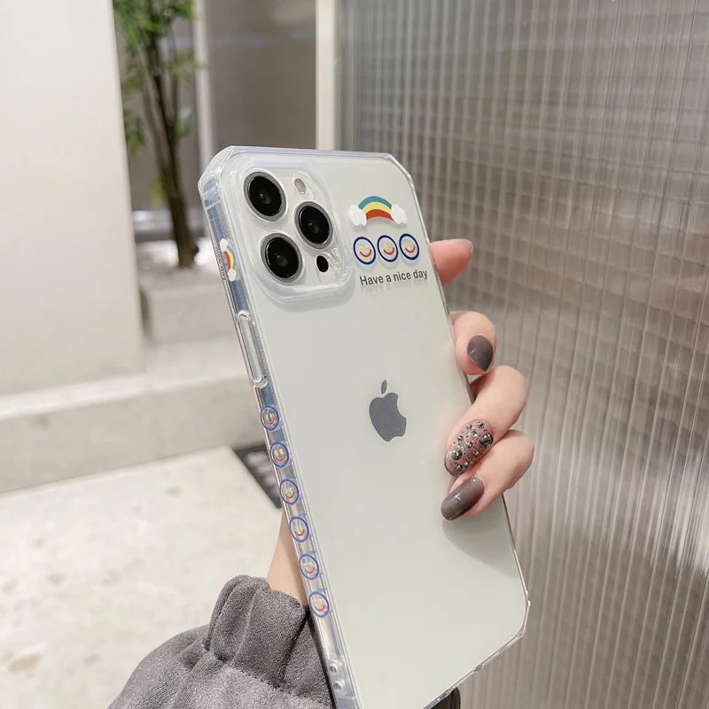 

Phone Case For iPhone 11pro max 12mini pro max 7p/8plus X/Xs max XR Back Cover Phone shell Painted Soft Glue ins