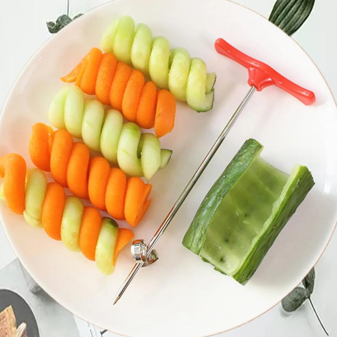 

Kitchen Vegetable Cutting Models Potato Carrot Cutter Cooking Accessories Home Gadgets Spiral Slicer Cut Rotating Spiral Slicer