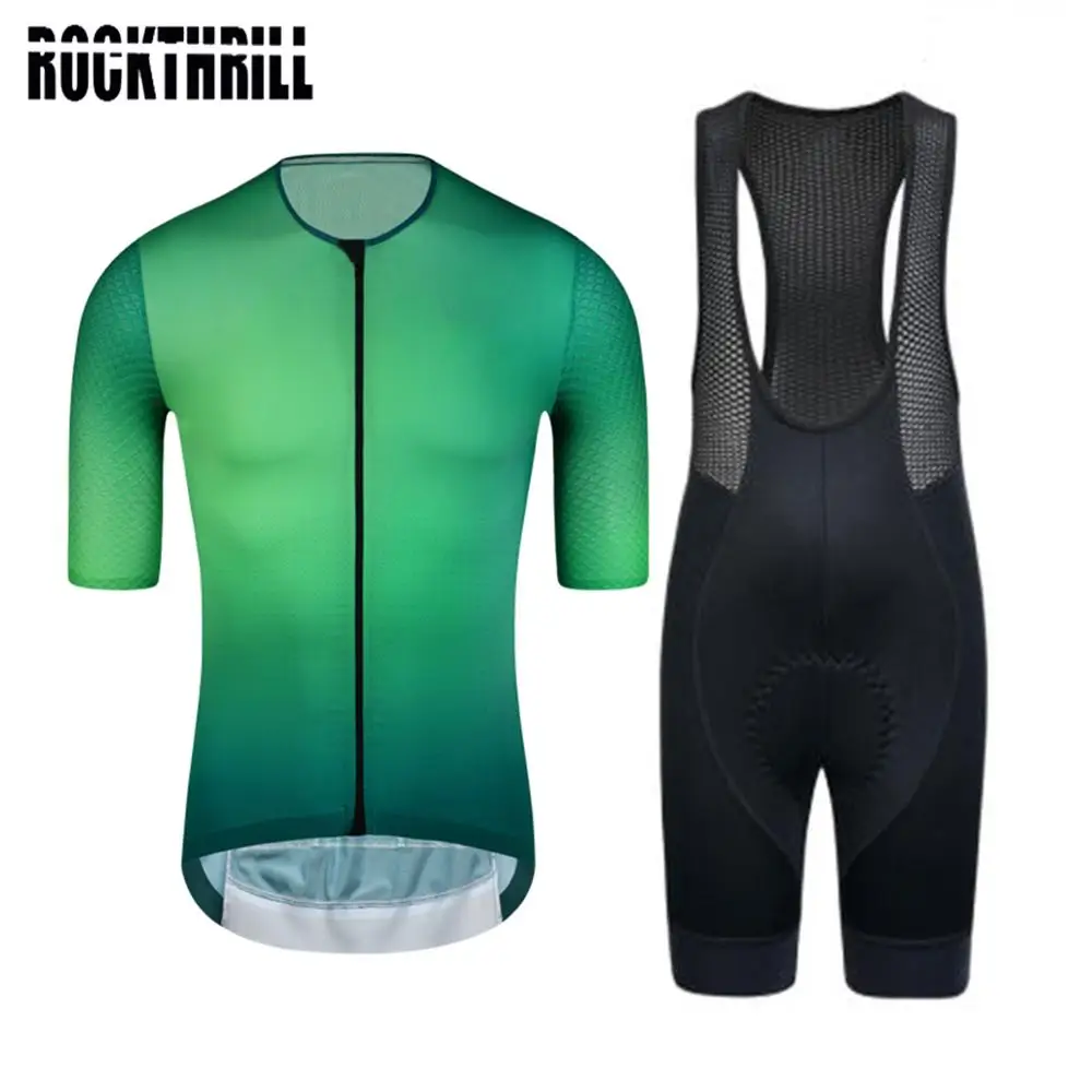 Pro Team мужчины Aero Велоспорт Джерси нагрудник короткий комплект одежда высокой