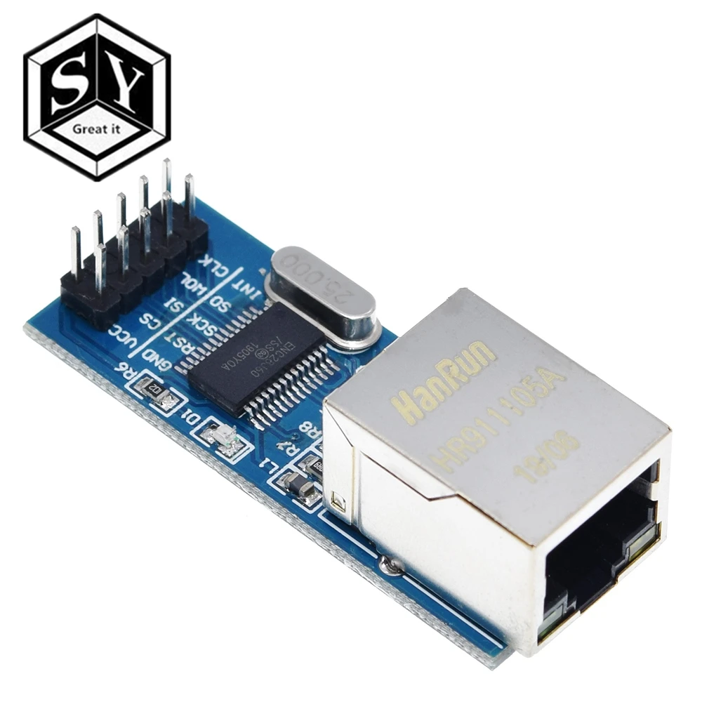 1 шт. Great IT ENC28J60 Ethernet LAN сетевой модуль SPI порт для Arduino 51LPC AVR ARM PIC