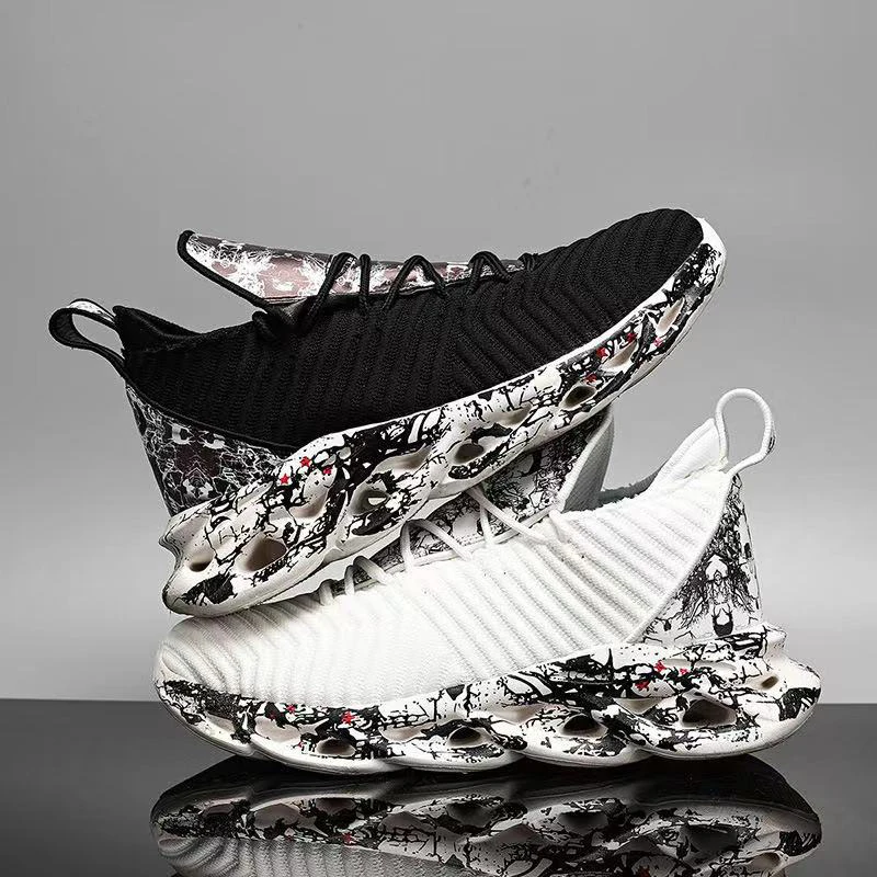 

Мужские кроссовки для бега, дышащие кроссовки с высоким верхом, повседневные, для путешествий, большие размеры, 2021