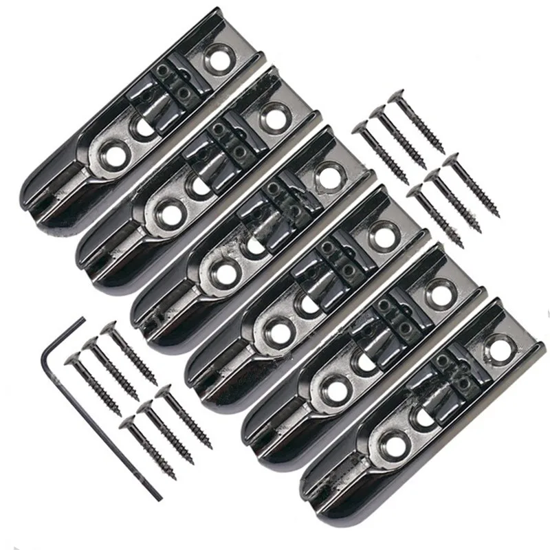 Набор из 6 шт. Индивидуальный мост с винтами и гаечным ключом хром Черное золото