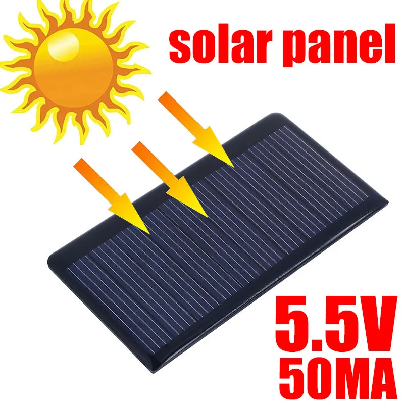 5 в мини-солнечная панель система полярного зарядного устройства DIY для батареи