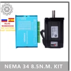 86 Драйвер шагового двигателя Nema 34 Серводвигатель 86HSE8.5N + HBS86HDL86 с замкнутым контуром шаговый двигатель нм Nema34 86гибридный замкнутый контур 2-фазный