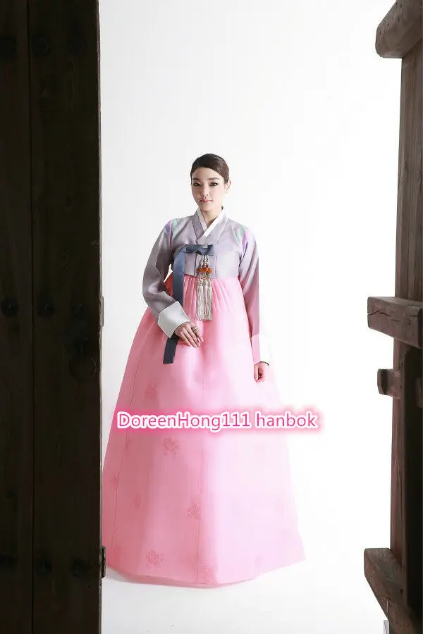 

Женское платье Hanbok, сделанное на заказ традиционные корейские национальный костюм Hanbok
