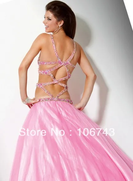 Женское вечернее платье бальное с кристаллами и бисером для торжественных