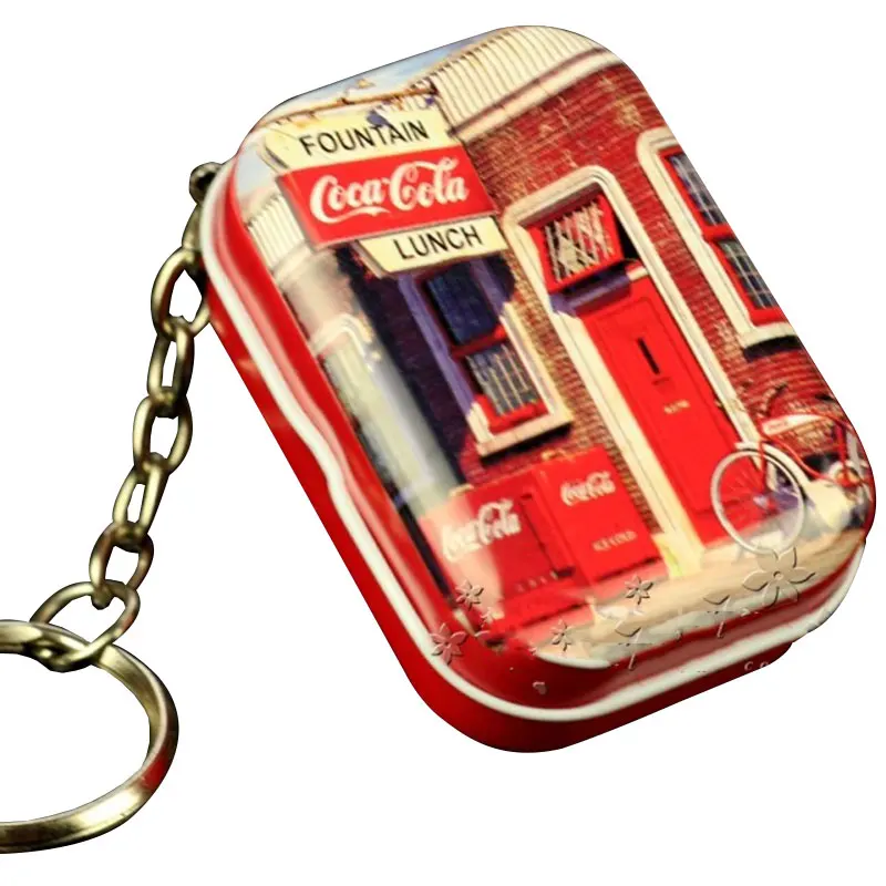 Заводная Музыкальная шкатулка-брелок в европейском стиле железный мини-брелок