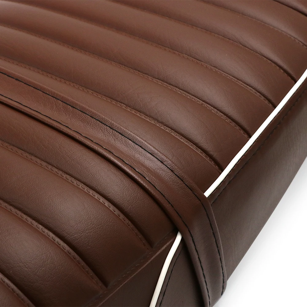 

For Honda CB400SS Seat Cushion Flat Brat Tracker Seat Driver Saddle Brown