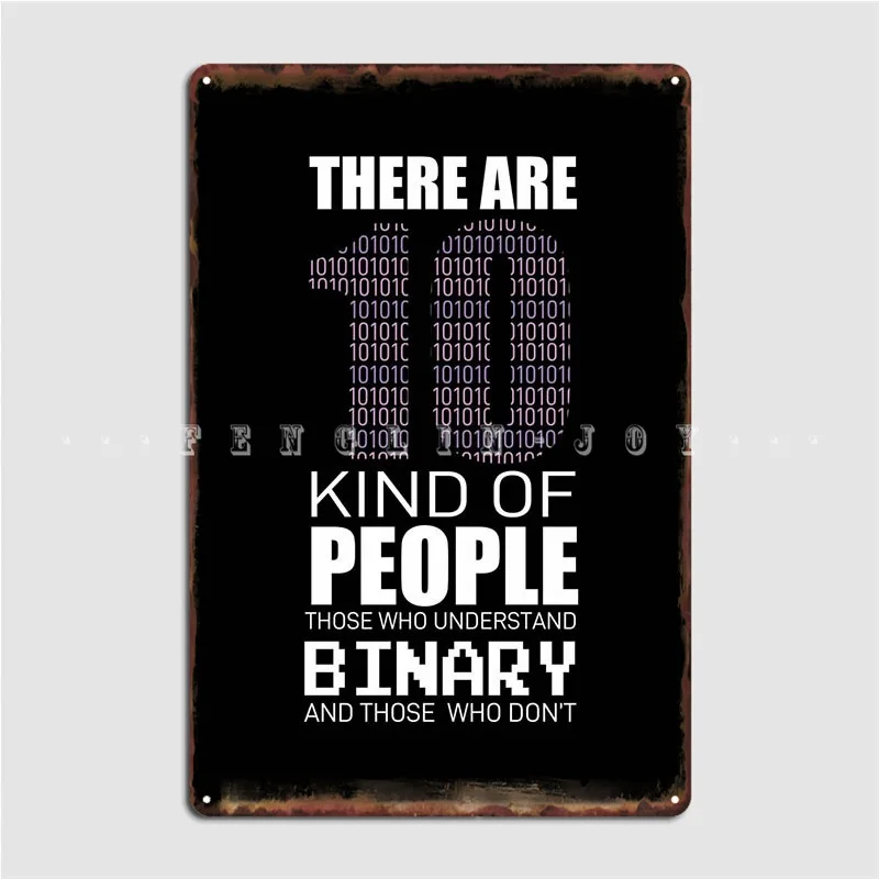 Постер с двоичным кодированием металлический Фотофон забавная картина Декор