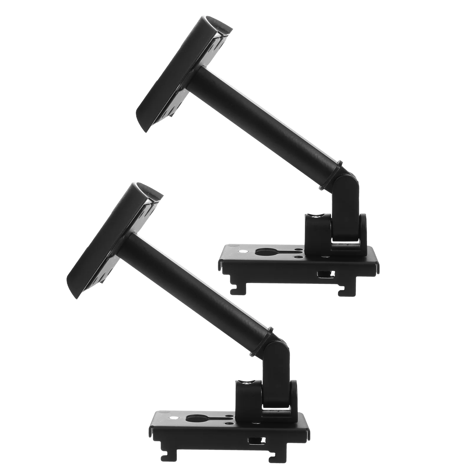 

2Pcs Wall Speaker Storage Shelves Rotated Speaker Supports Racks (Black)