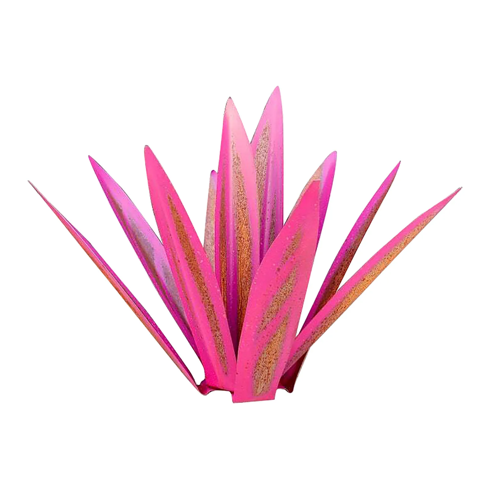 

25 Inch Metal Art Tequila Rustic Sculpture Garden Yard Sculpture Home Decor 9 leaves Sculpture Home Decor 9 leaves Outdoor Gard