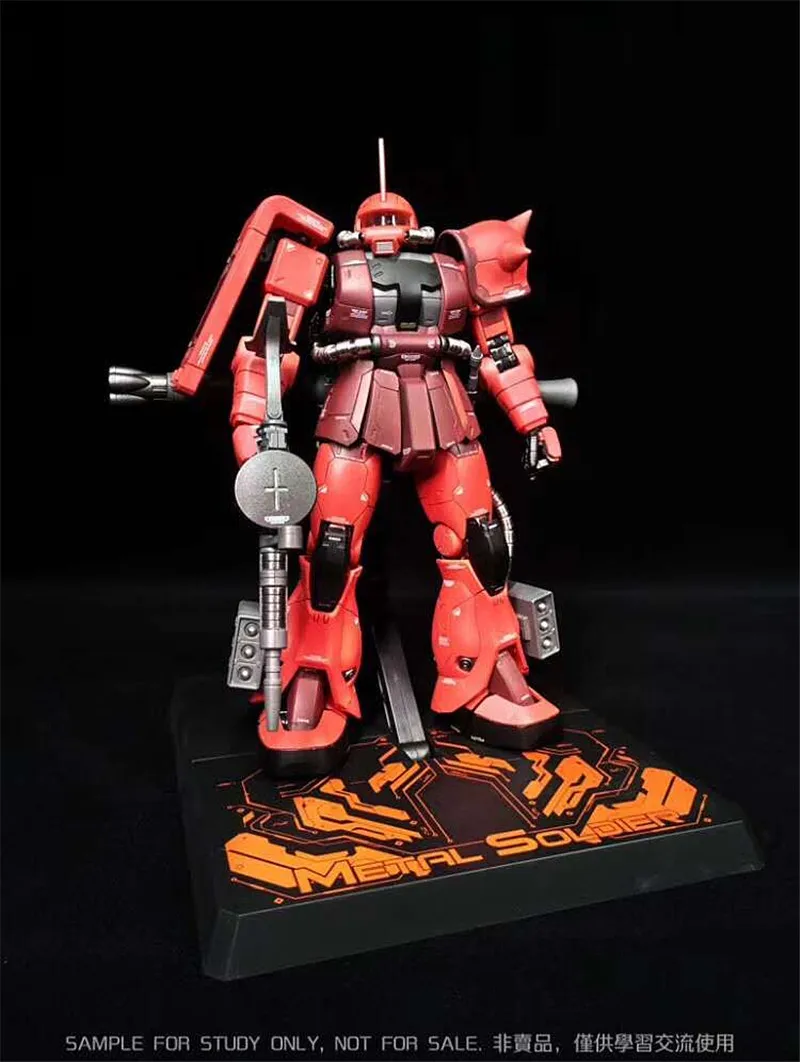 Металлический солдат MS 02 MB MG 1/100 Zaku Char Red gunдамская металлическая Готовая модель DM023