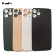 3pcs/lot for iPhone 11Pro Max Back Glass LCD Screen Broken Battery Back Cover Lens With Big Hole Mobile Phone Repair Spare Parts