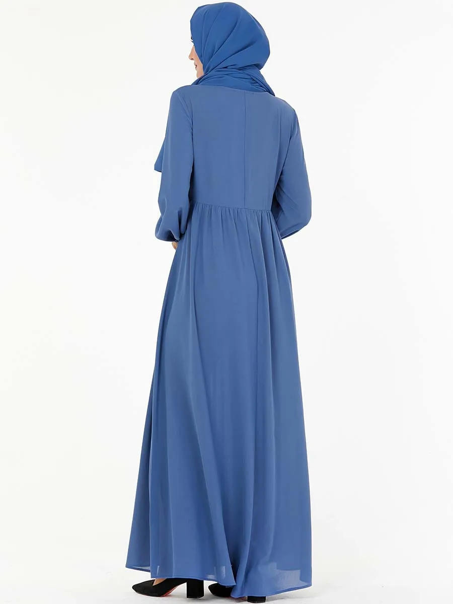 

Elegant Embroidery Muslim Abaya Dress Women Big Swing Dubai Arab Dubai UAE Turkey Kaftan Hijab Islamic Ramadan Party Vestidos