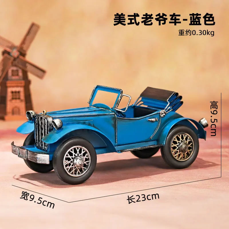 Классические украшения в стиле ретро из железа металла модель автомобиля для