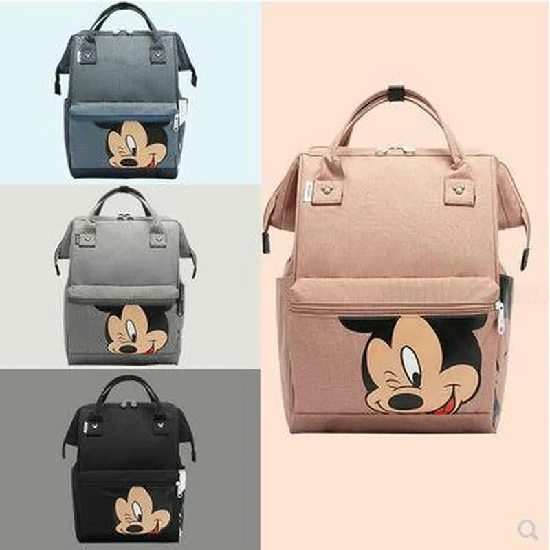 

Disney Mommy Bag Diaper Bag Mommy Bag Large Capacity Pregnant Backpack Baby Care Backpack Mickey Minnie Waterproof Bag
