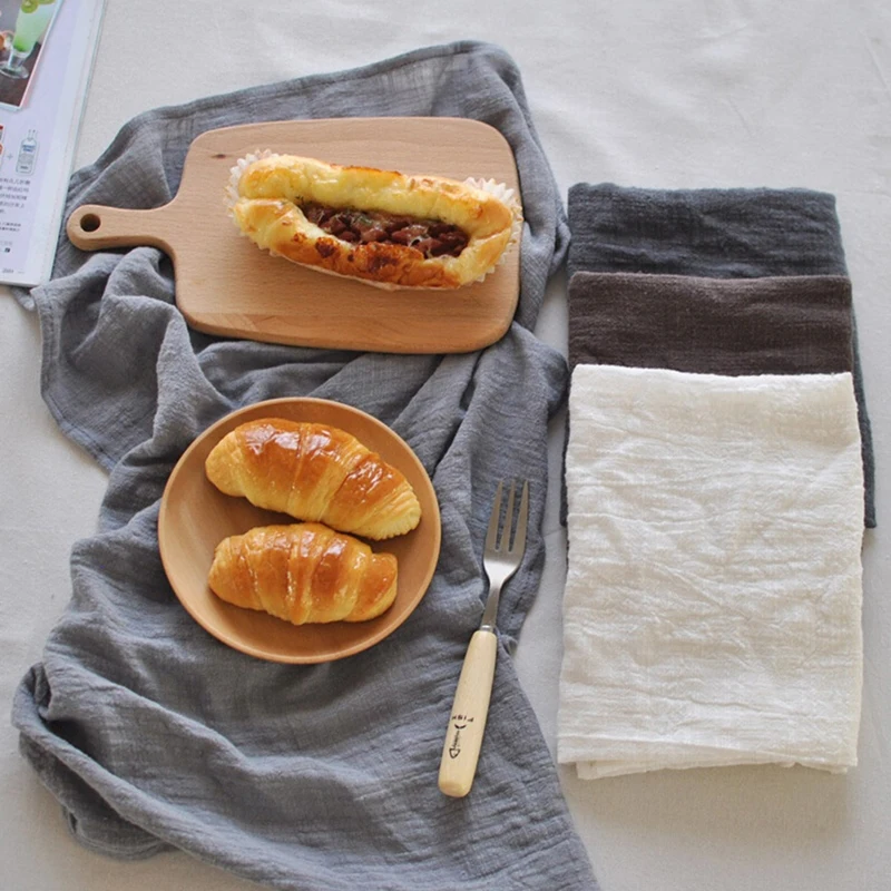 

Hot Selling Japanese-style Cotton Mats Simple Fabric Zen Tea Towel Gourmet Photo Background Cloth