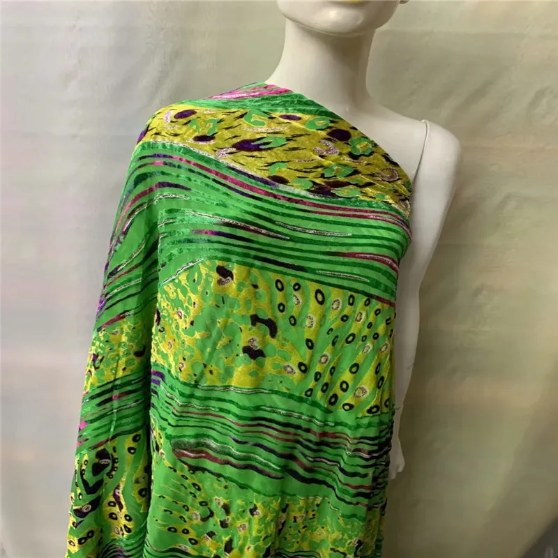 Африканская шелковая фланелевая бархатная ткань Прозрачная Шелковая для платья