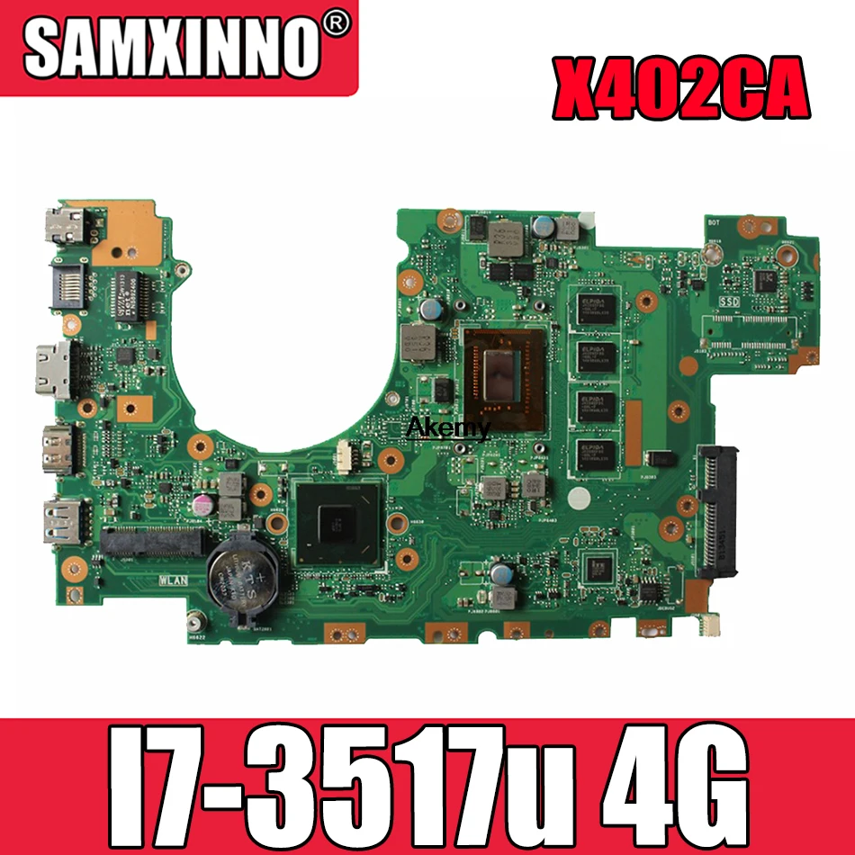 

X402CA материнская плата I7-3517u 4G память для Asus X502CA X402CA материнская плата для ноутбука X402CA материнская плата X402CA материнская плата