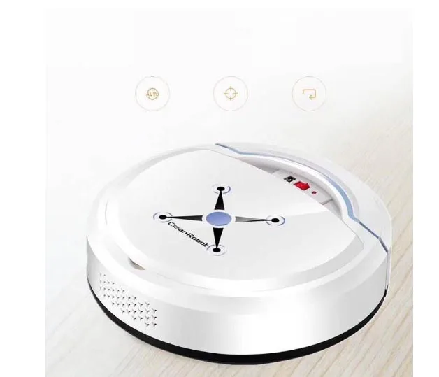 Робот пылесос для уборки дома автоматический умный пола с пультом ДУ сухой и