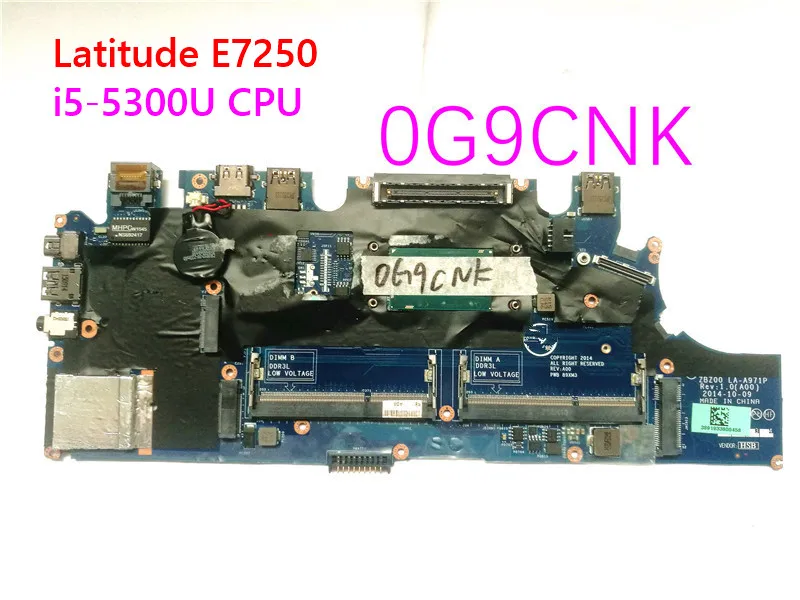 Материнская плата для ноутбука DELL Latitude E7250 G9CNK 0G9CNK фото с искусственным
