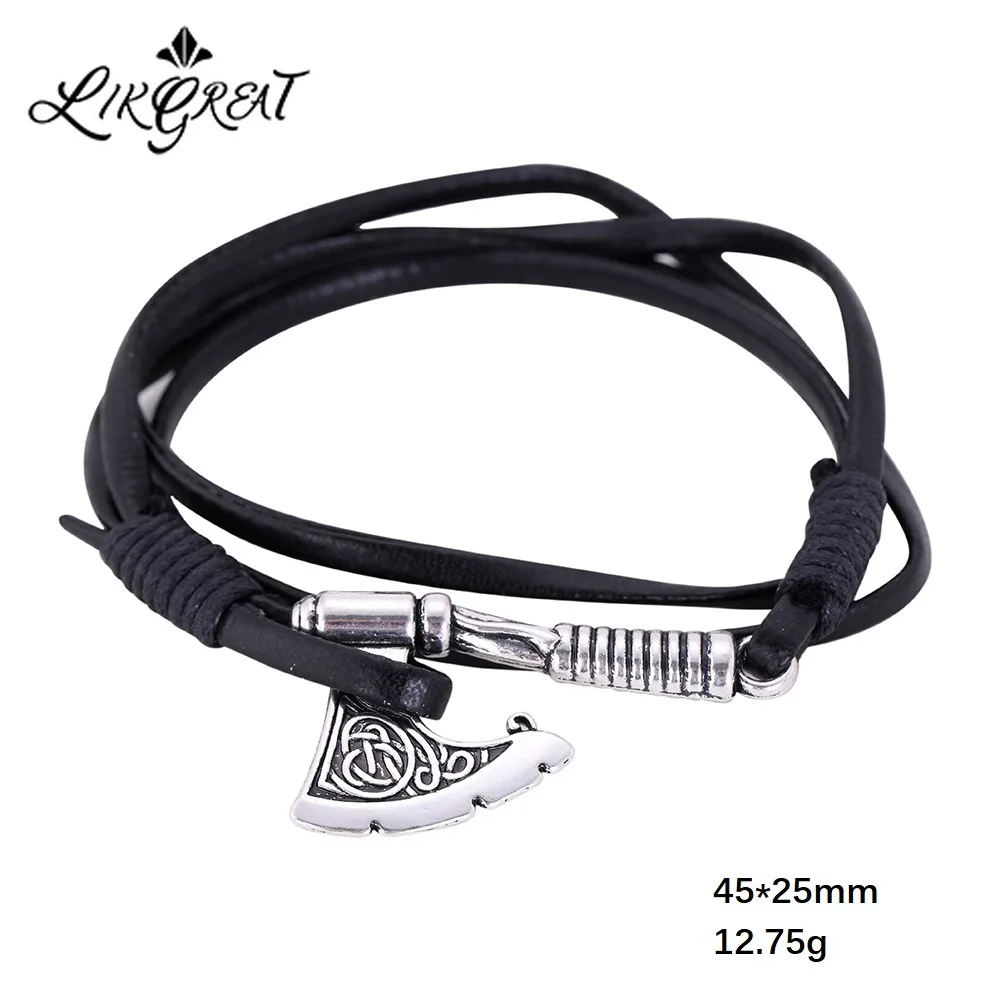 Ирландские Celtics узел топор амулет браслет в винтажном стиле под старину цинковый