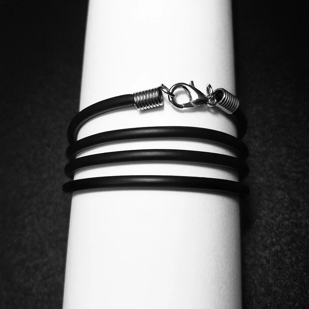 Шнур из черного ожерелье кожаной цепи для женщин и мужчин гладкий Эластичный