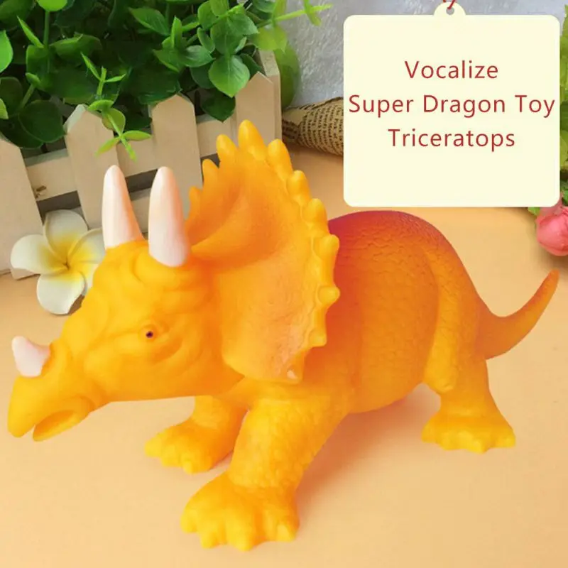 Латексная игрушка в форме динозавра для щенка Интерактивная жевания маленьких и