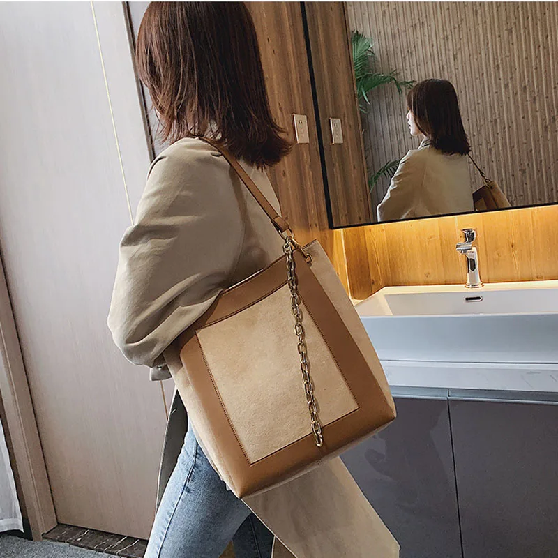 Женская кожаная сумка ведро роскошная дизайнерская через плечо 2019|Сумки с