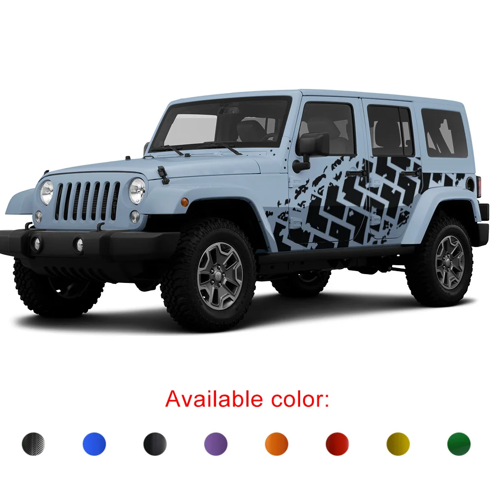 Наклейки для автомобиля Jeep Wrangler JK Unlimited виниловые автомобильные наклейки-2007 -