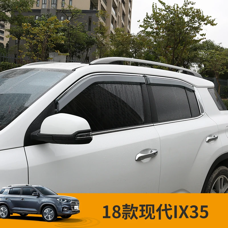 

High-quality ABS Sunny rain special modified window weather rain eyebrow For Hyundai IX35 2018-2019 Stylish, beautiful, Rub