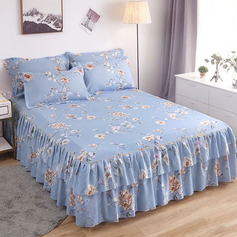 Натяжная простыня с цветочным рисунком изящное покрывало для спальни