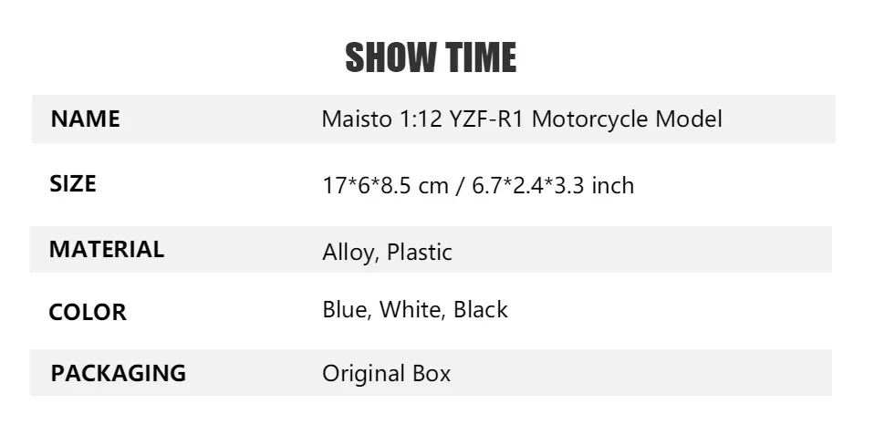 Maisto 1:12 модель мотоцикла Игрушка Сплав мотоцикл YZF-R1 Мотоцикл Мотокросс Внедорожник Игрушки для мальчиков коллекционный подарок