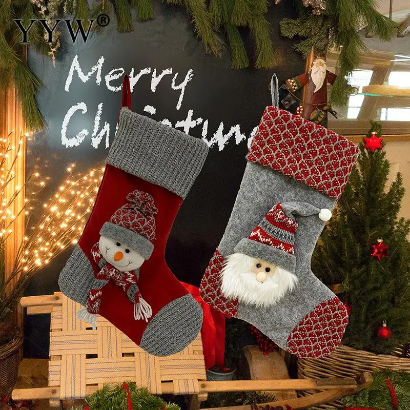 

Рождественские носки, рождественские носки, Подарочный пакет, милые маленькие рождественские носки для дома или офиса, украшение для рожде...