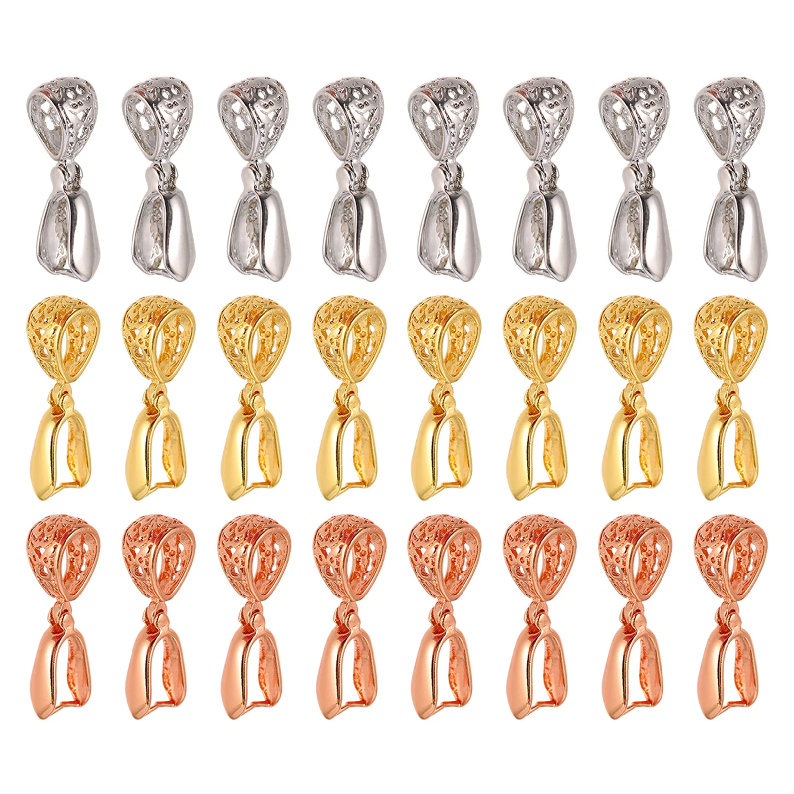 

24 шт., креативные латунные подвесные пряжки