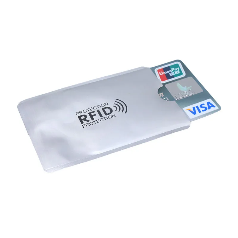 8 шт. смешанный Анти RFID кошелек Блокировка ридер Блокировка банк держатель карты Id Чехол для банковских карт защита металлический кредитный NFC Держатель алюминий