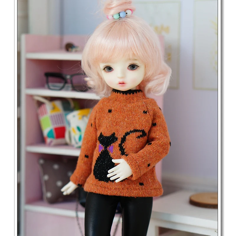 BJD одежда 1/6 свитера с кошачьим принтом 5 видов цветов для YOSD MYOU imda3.0 Аксессуары